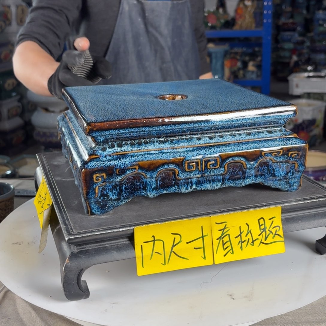 一风堂石湾花盆 面宽22高10