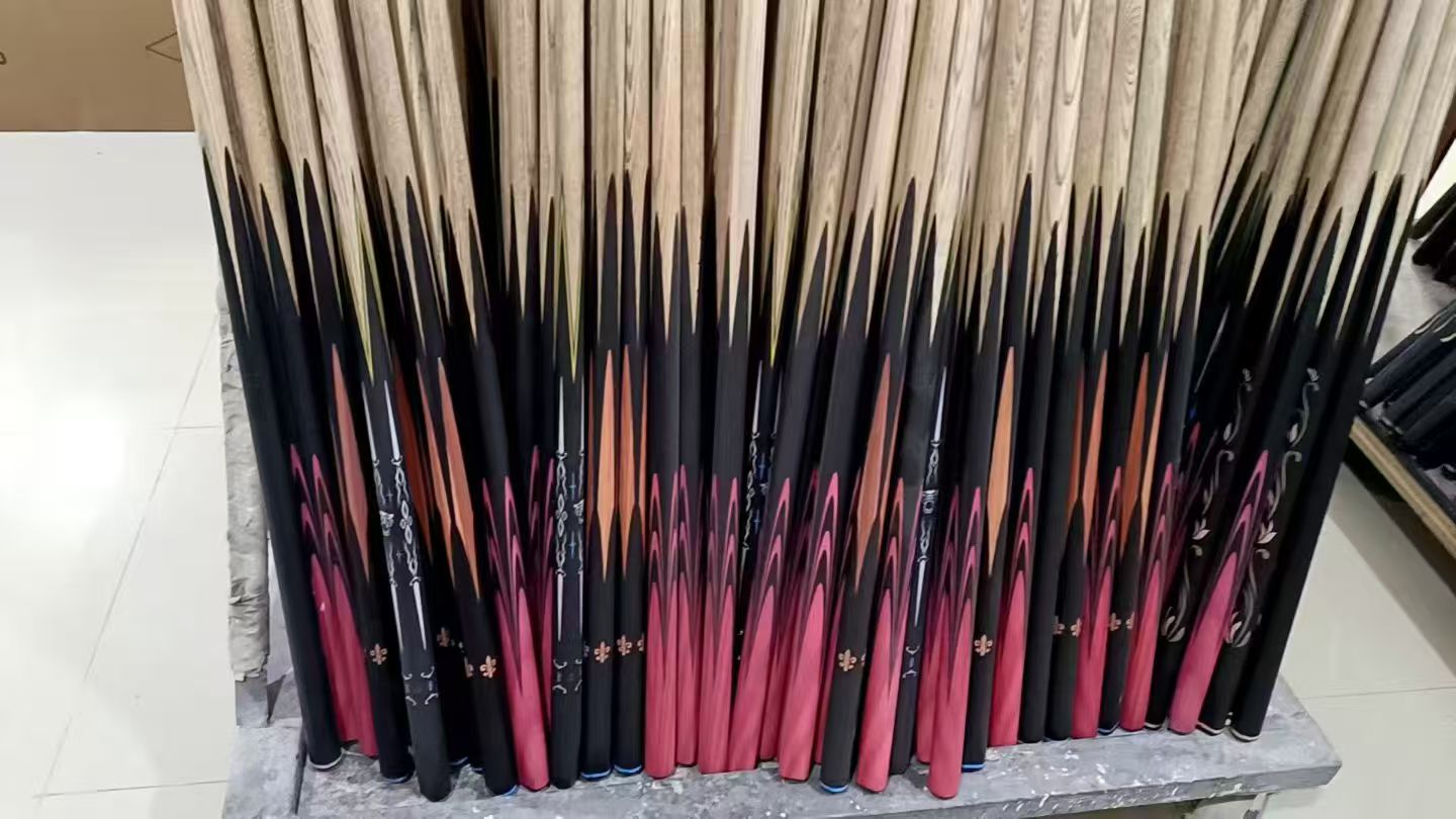 粉丝福利 小头中式黑八斯诺克手工白蜡木随机发