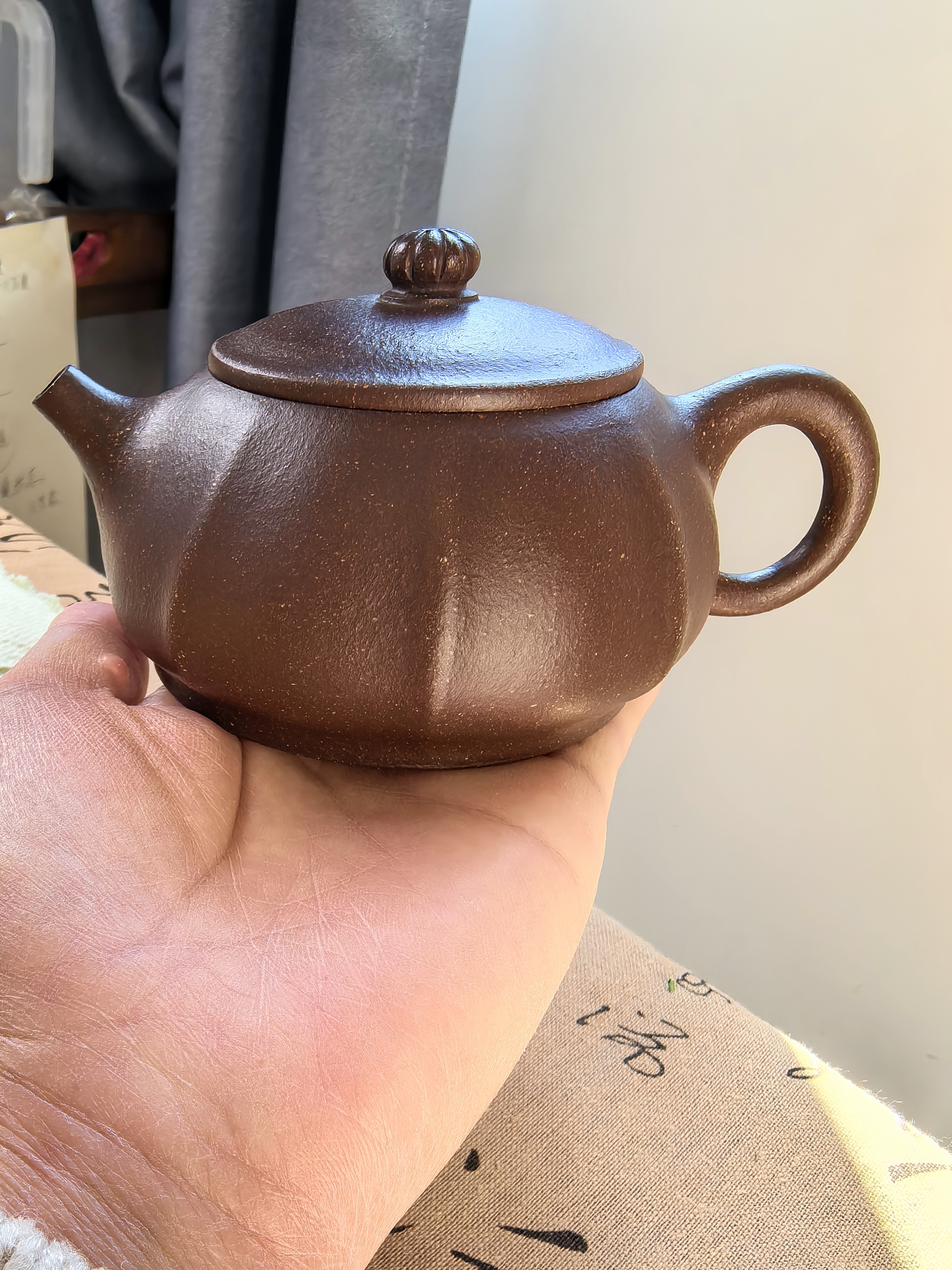 八面玲珑30目紫泥半手