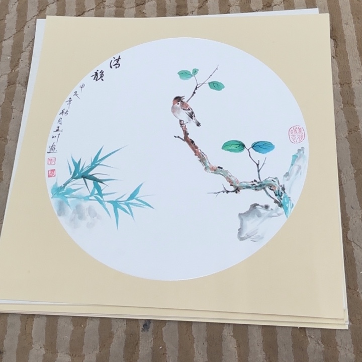 国画花鸟的翅膀是一个巨大的