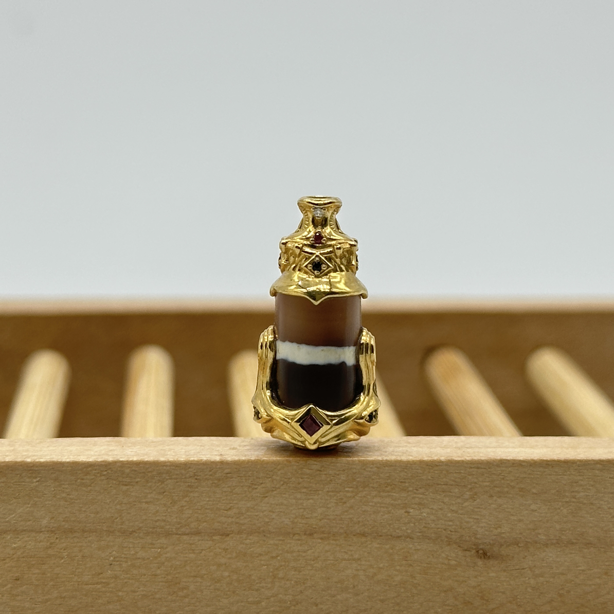七线古珠三通 22k  对孔10