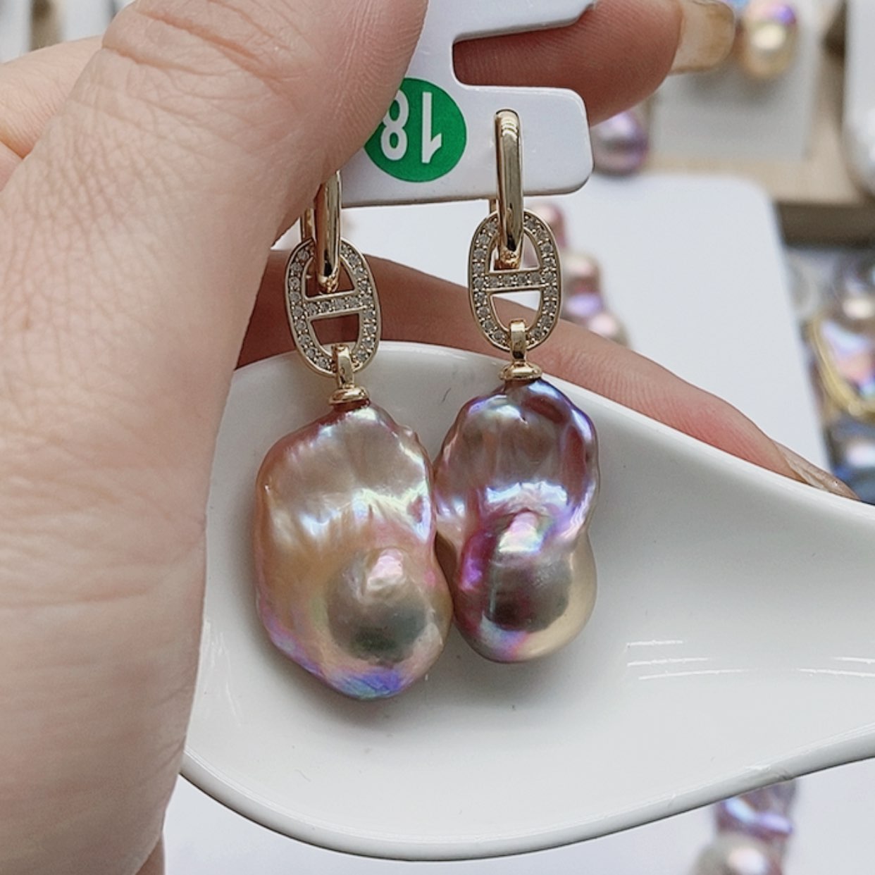 【闪购商品】淡水珍珠耳饰银S925镶嵌