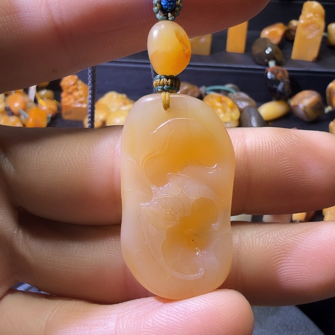 印石寿山石寿山田黄石挂件