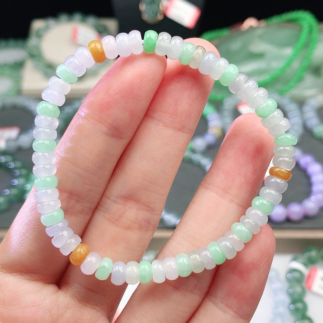 未镶嵌手链翡翠翡翠5mm