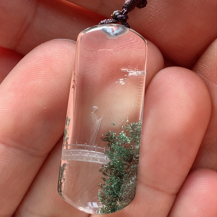 水晶吊坠(不含链)未镶嵌