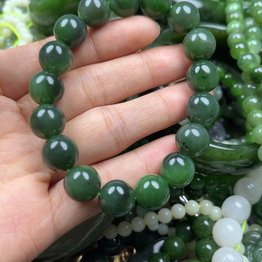 和田玉（碧玉）未镶嵌手串