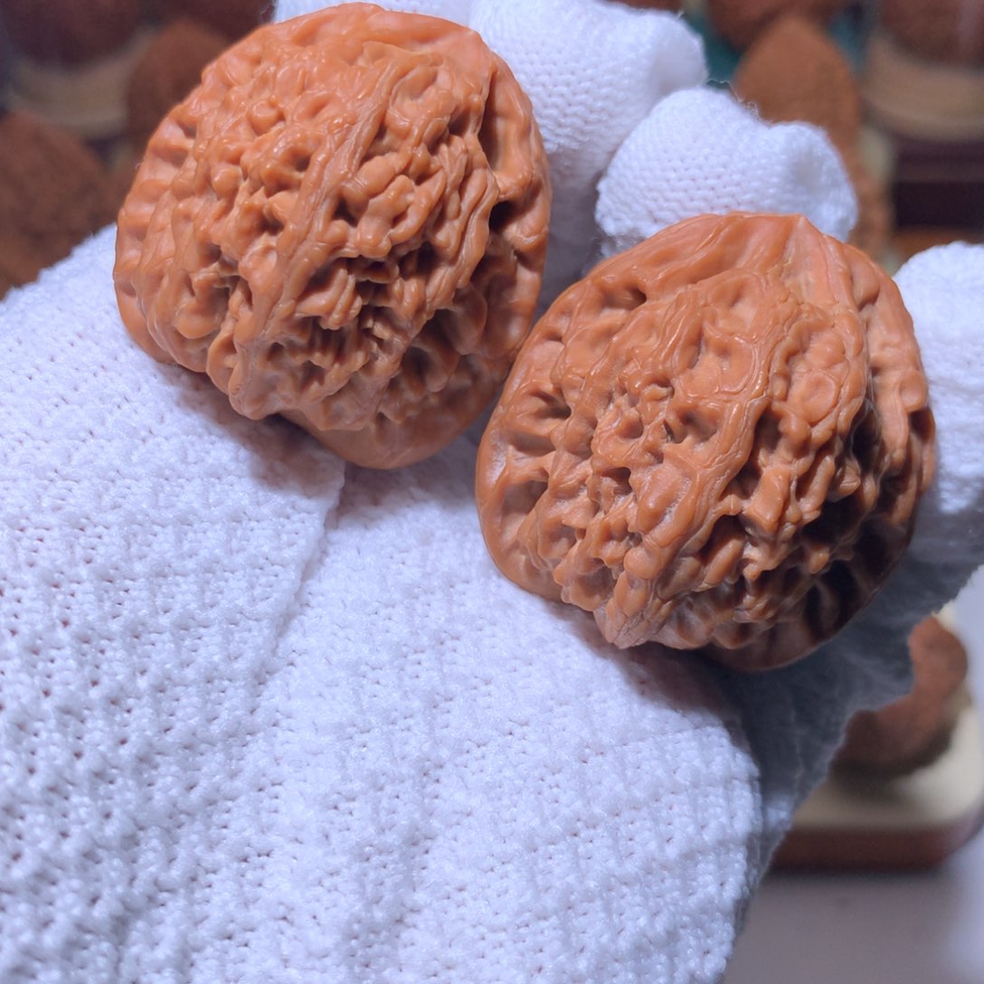 文玩核桃把件野生小众九仙庙全品