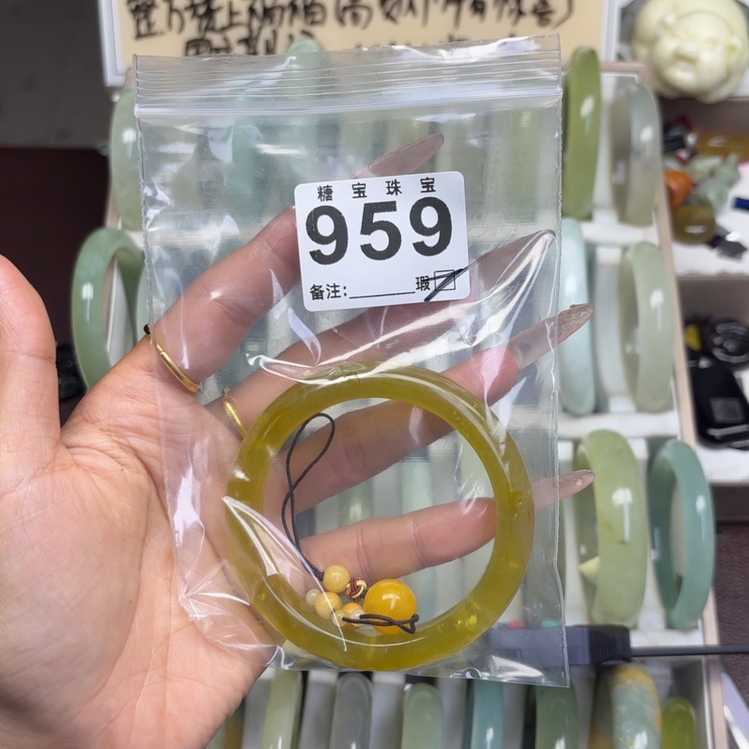 未镶嵌蛇纹石玉手镯无***儿