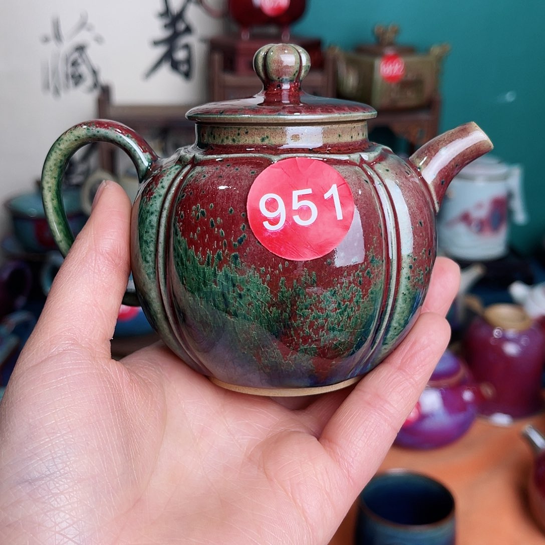 壶䮲*樺钧瓷艺术作品壶