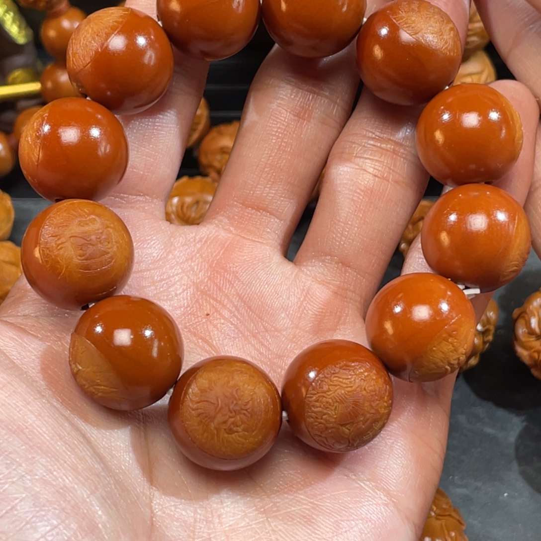 橄榄核手串/手链正圆光洙钟馗1.9