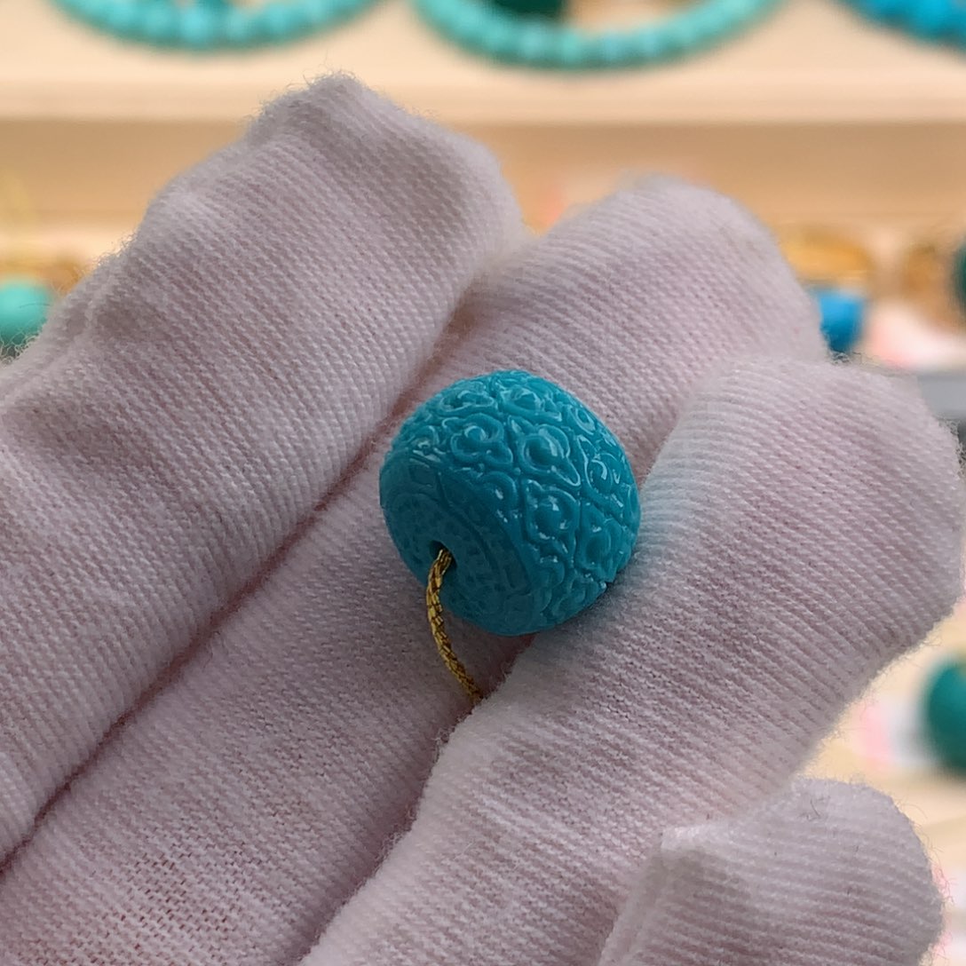 绿松石珠宝奇石未镶嵌13.2−9.9