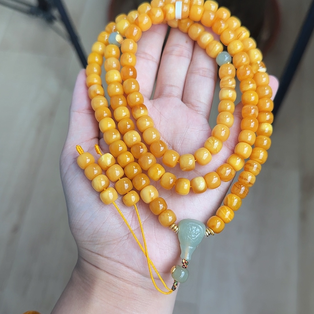 未镶嵌颈饰琥珀8M108蜜蜡