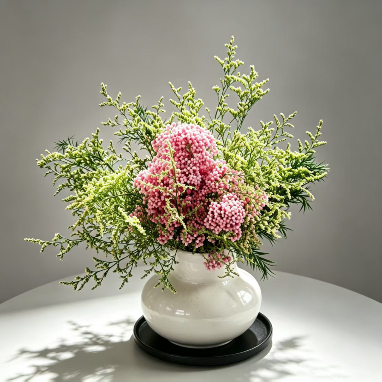 【预售7天 粉雾青野】永生花高级感居家花束室内摆件搭配高级花束