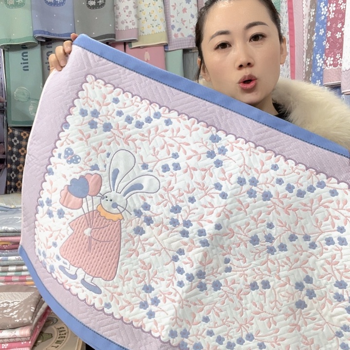 棉特价促销蓝色花园兔