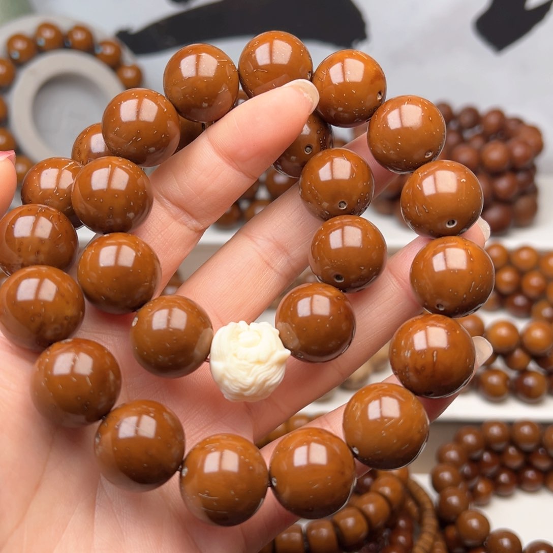 紫金鼠手串18光珠手持