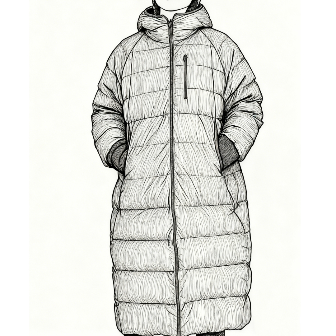 【Montendre】秋冬新款 A 户外750蓬鹅绒保暖防风双面穿长羽绒服