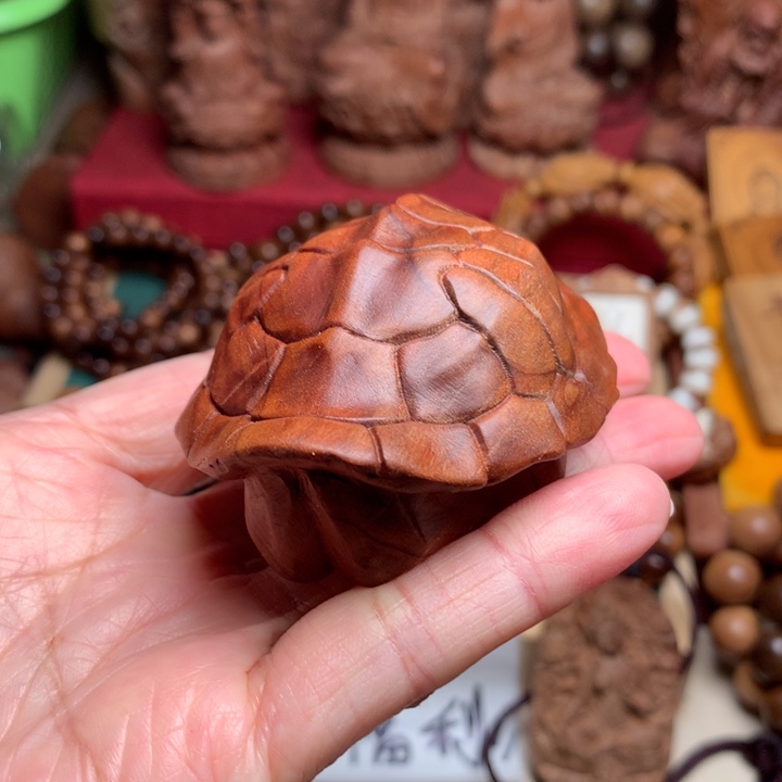 檀香木把件老山檀富甲瑕疵