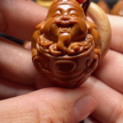 橄榄核手串/手链聚宝财神单子指环穿配3.3左右