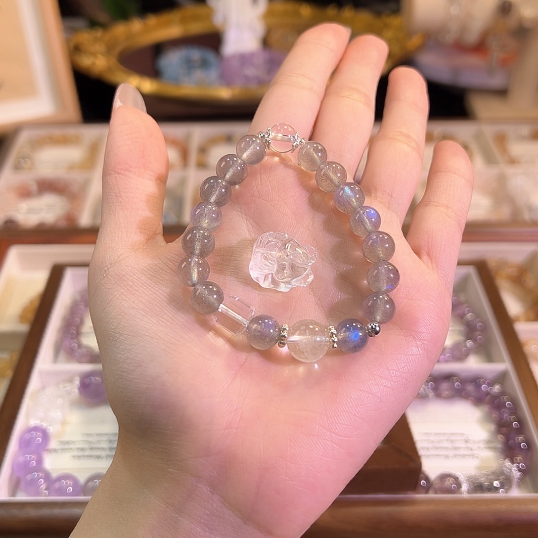 水晶手链未镶嵌灰月光