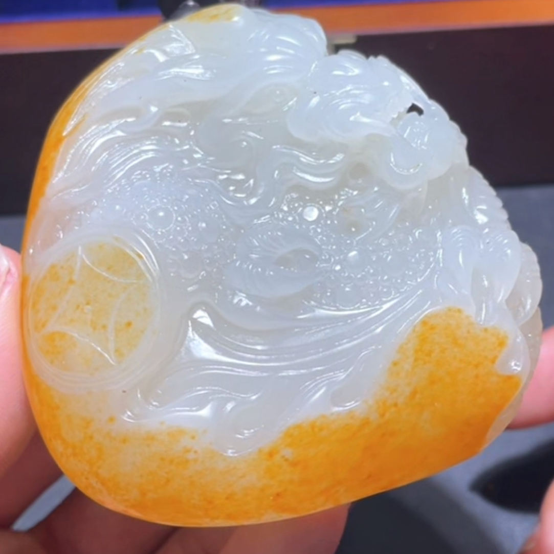 和田玉玉石挂件 L1123拍一发一
