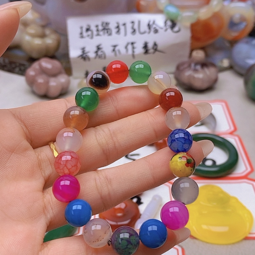 【闪购商品】未镶嵌玛瑙/玉髓珠宝半成品那**~