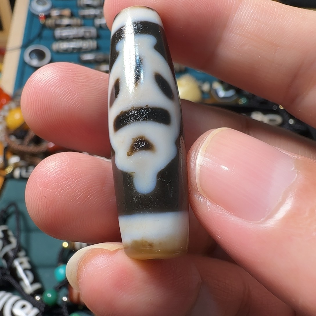 玛瑙/玉髓颈饰合金聚缘古法手工