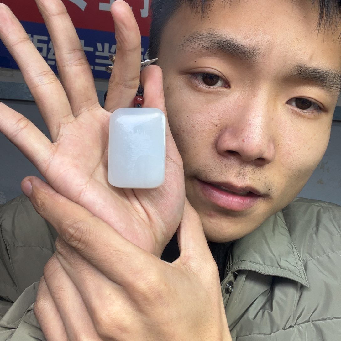 和田玉颈饰未镶嵌多样性钢板料面包无事牌