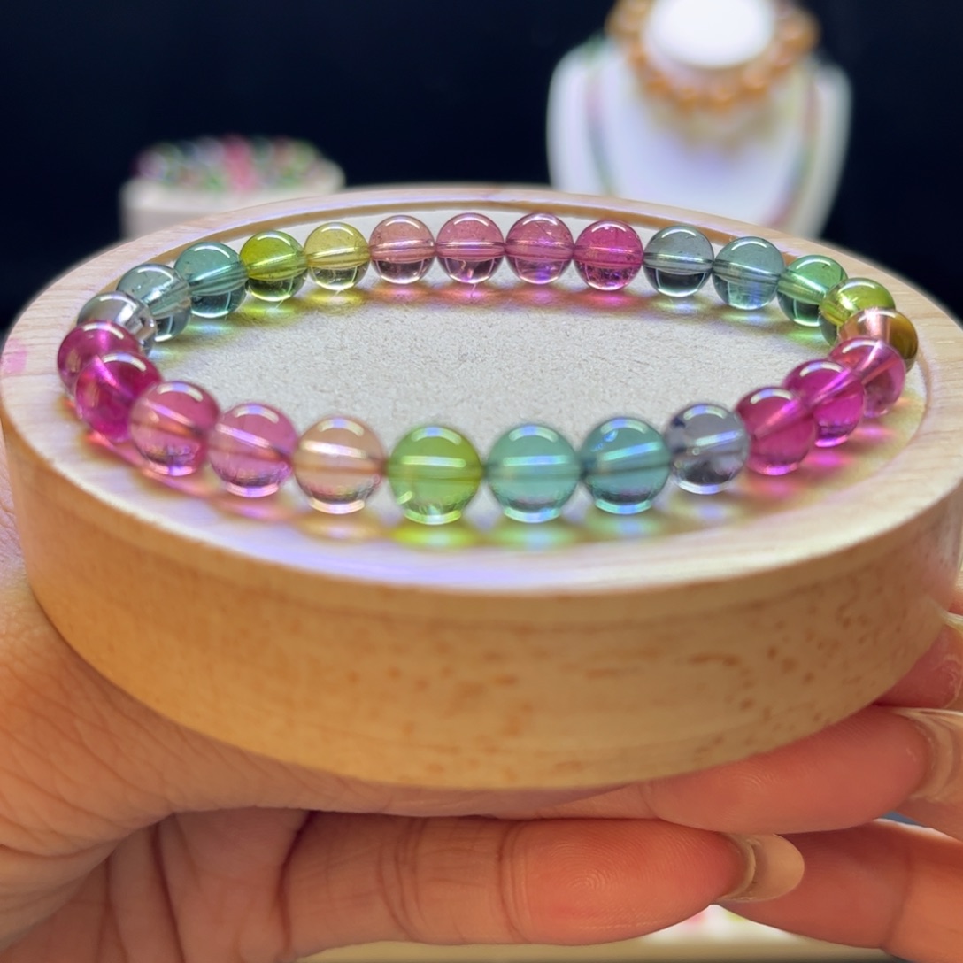 碧玺手链未镶嵌人鱼7mm