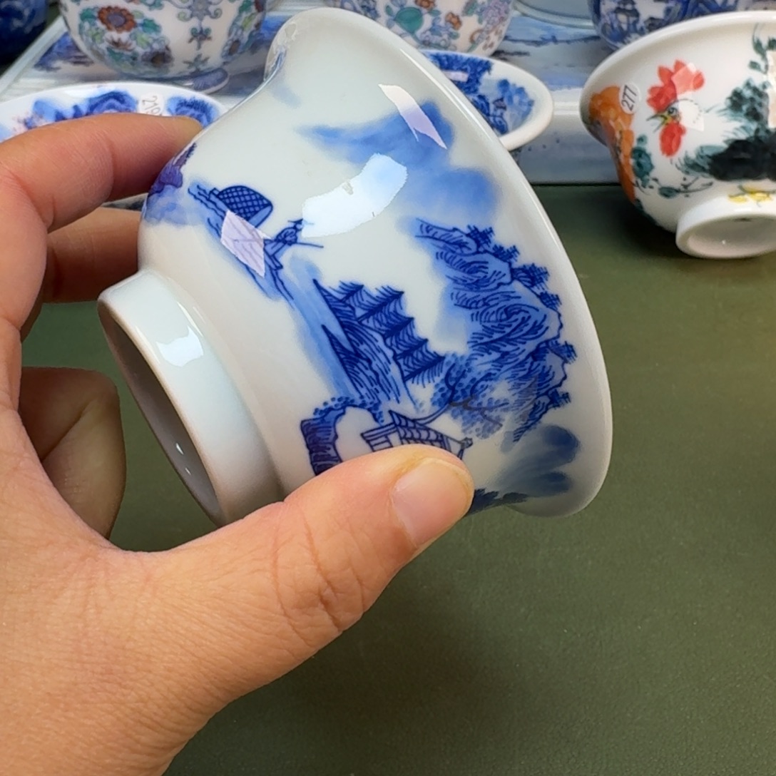 陶瓷景德镇纯手绘茶具圆圆224