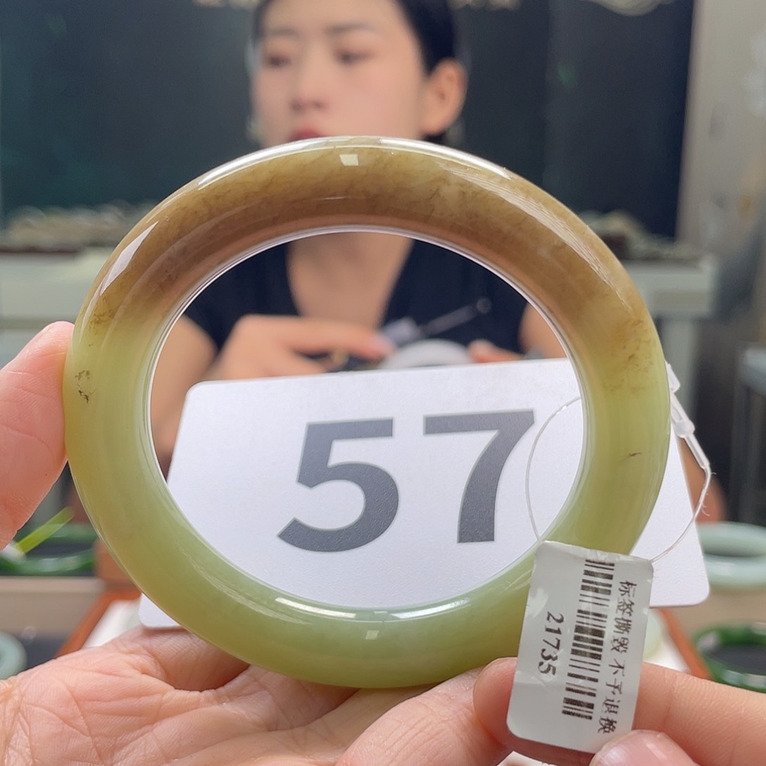 和田玉手镯未镶嵌71