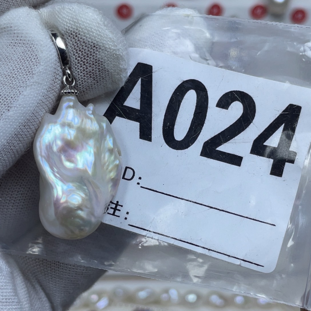 淡水珍珠巴洛克银S925镶嵌