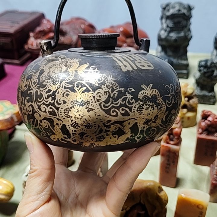 紫砂茶盏子*手暖炉完好无损一个