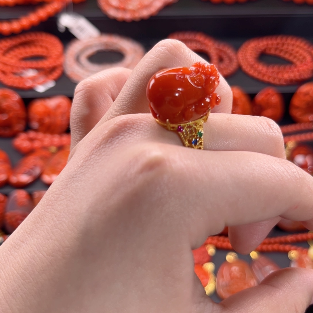 南红玛瑙南红银S925镶嵌