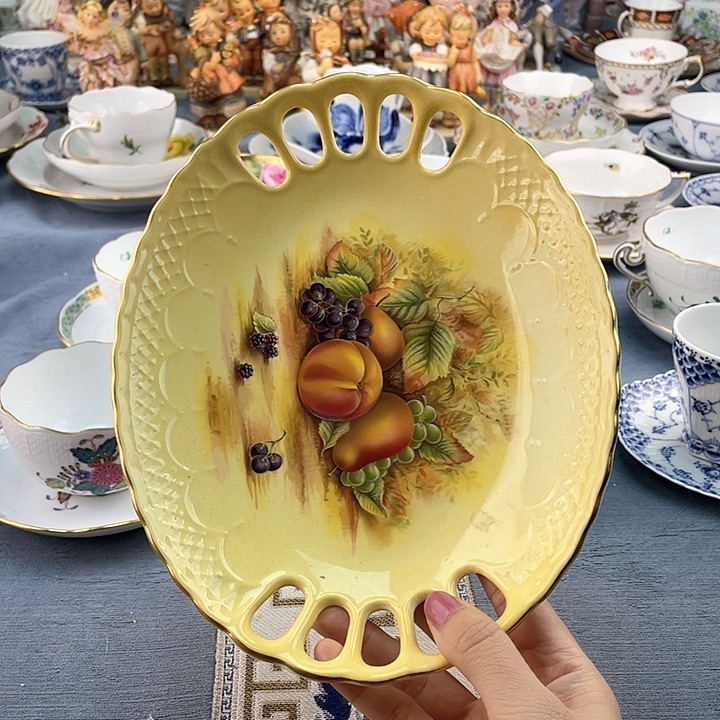 中古欧瓷瓷器小房子