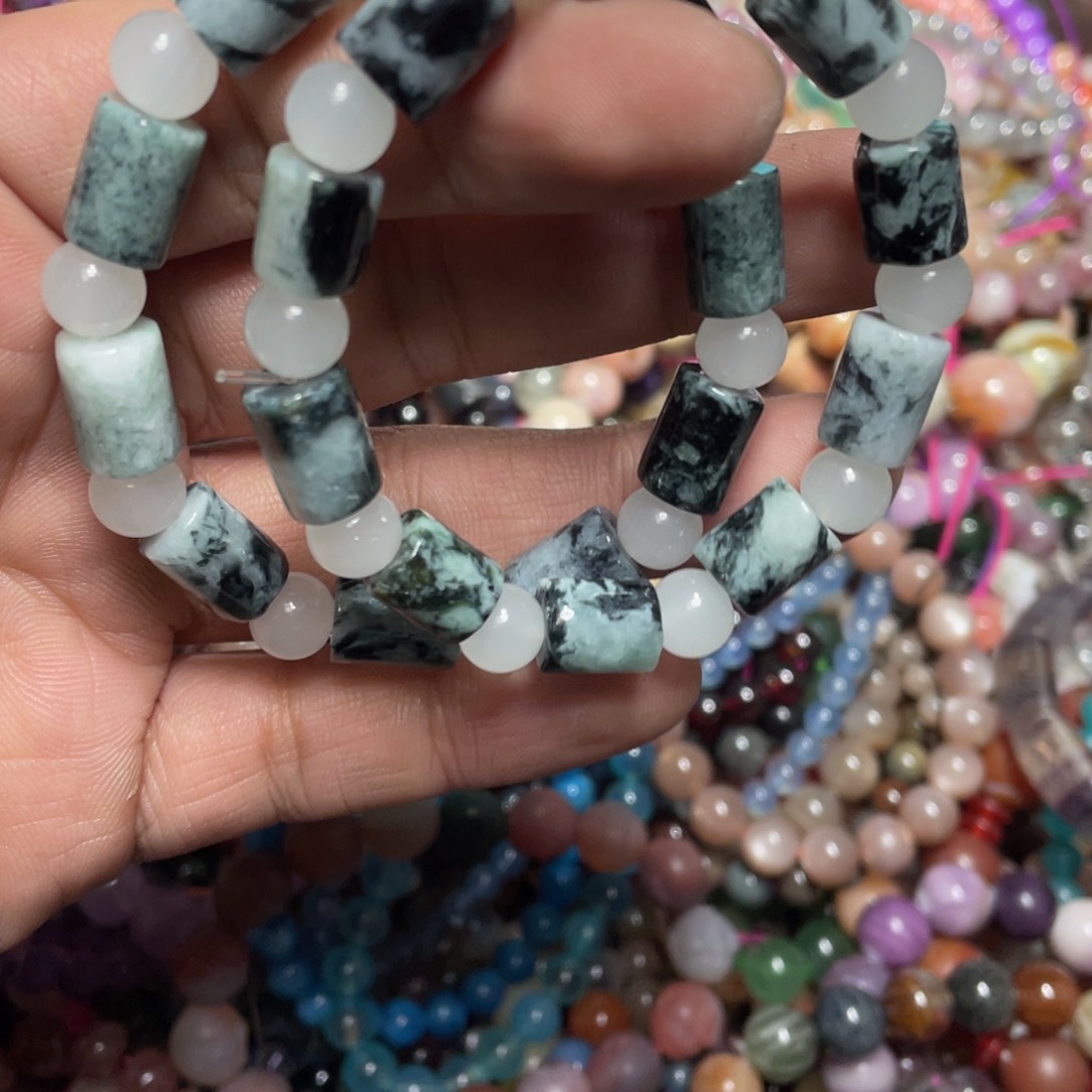 紫晶颈饰银S800镀金镶嵌