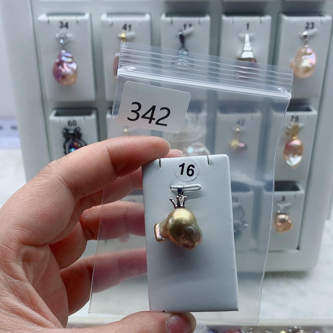 淡水珍珠吊坠(不含链)合金