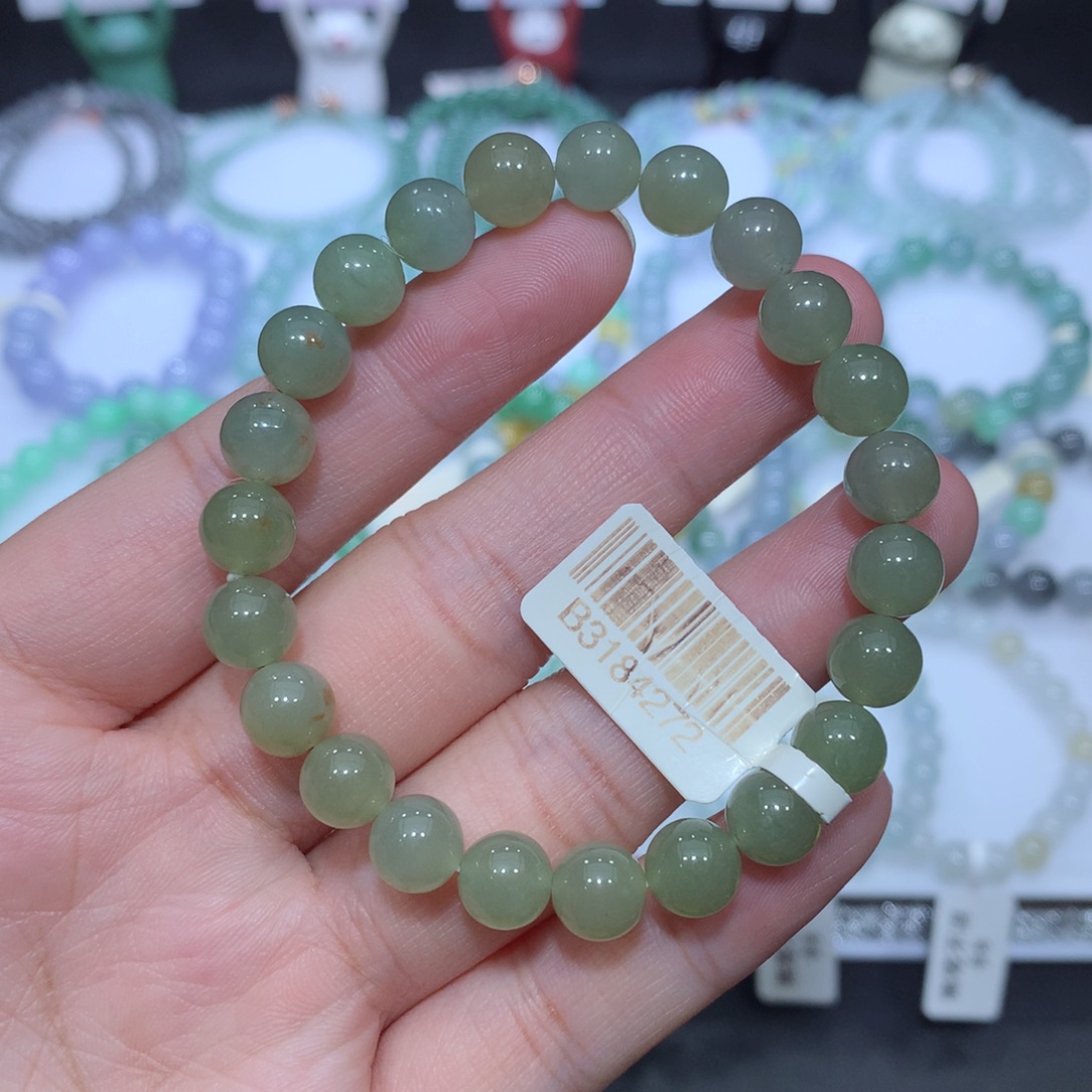 翡翠未镶嵌手串天然