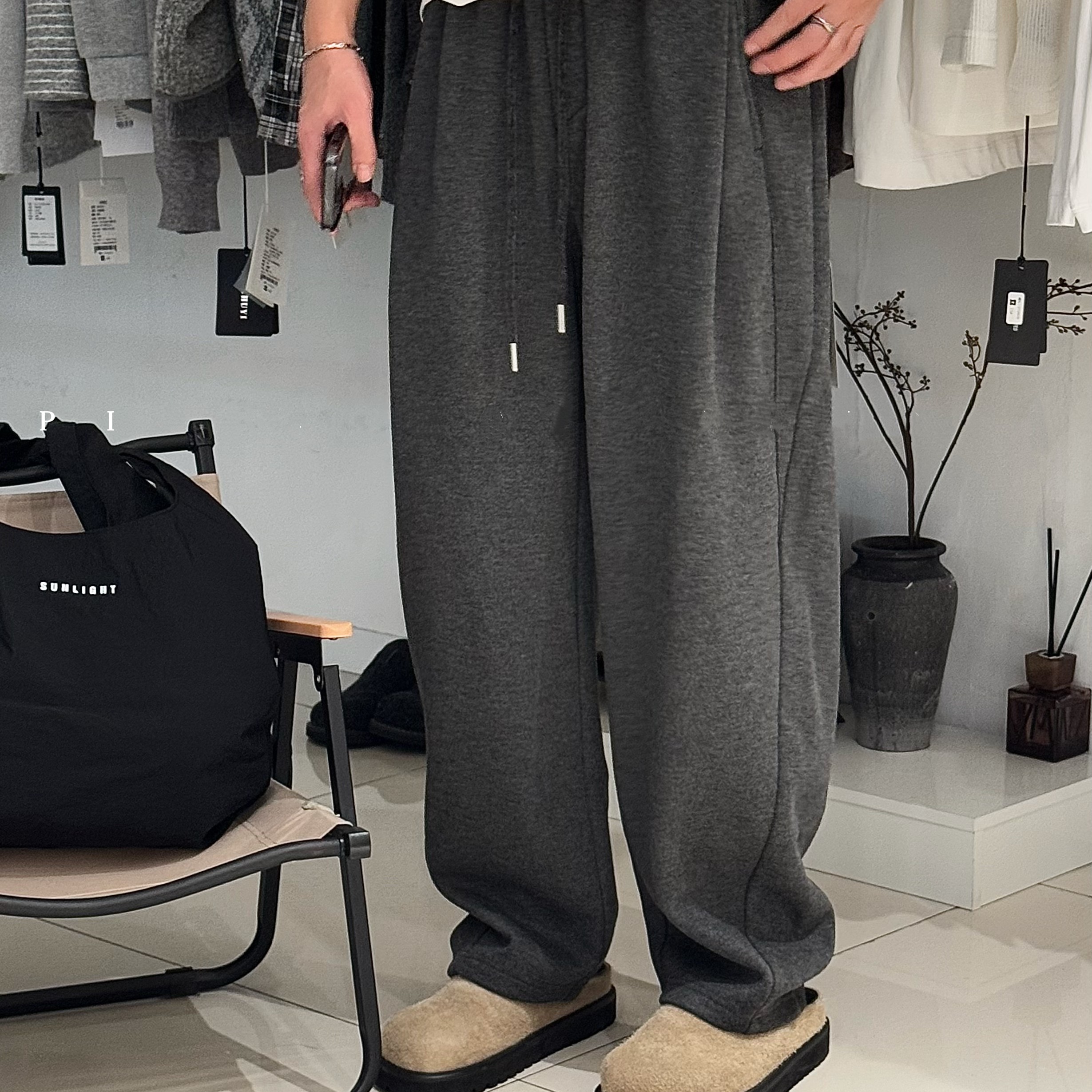 【小直筒】醋酸羊毛老钱风宽松廓形高级感烟管裤弯刀裤桑蚕丝