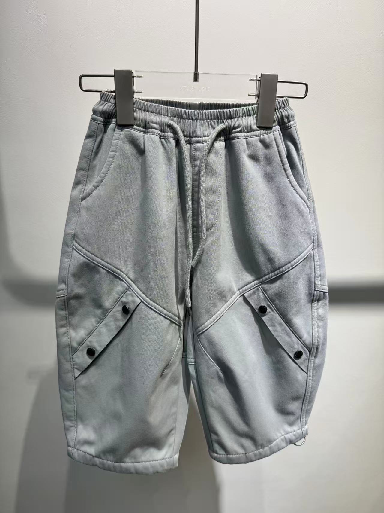 XTJ STUDIO童装 设计师款 LC小童 膝盖纽扣加绒休闲裤 冬款新品