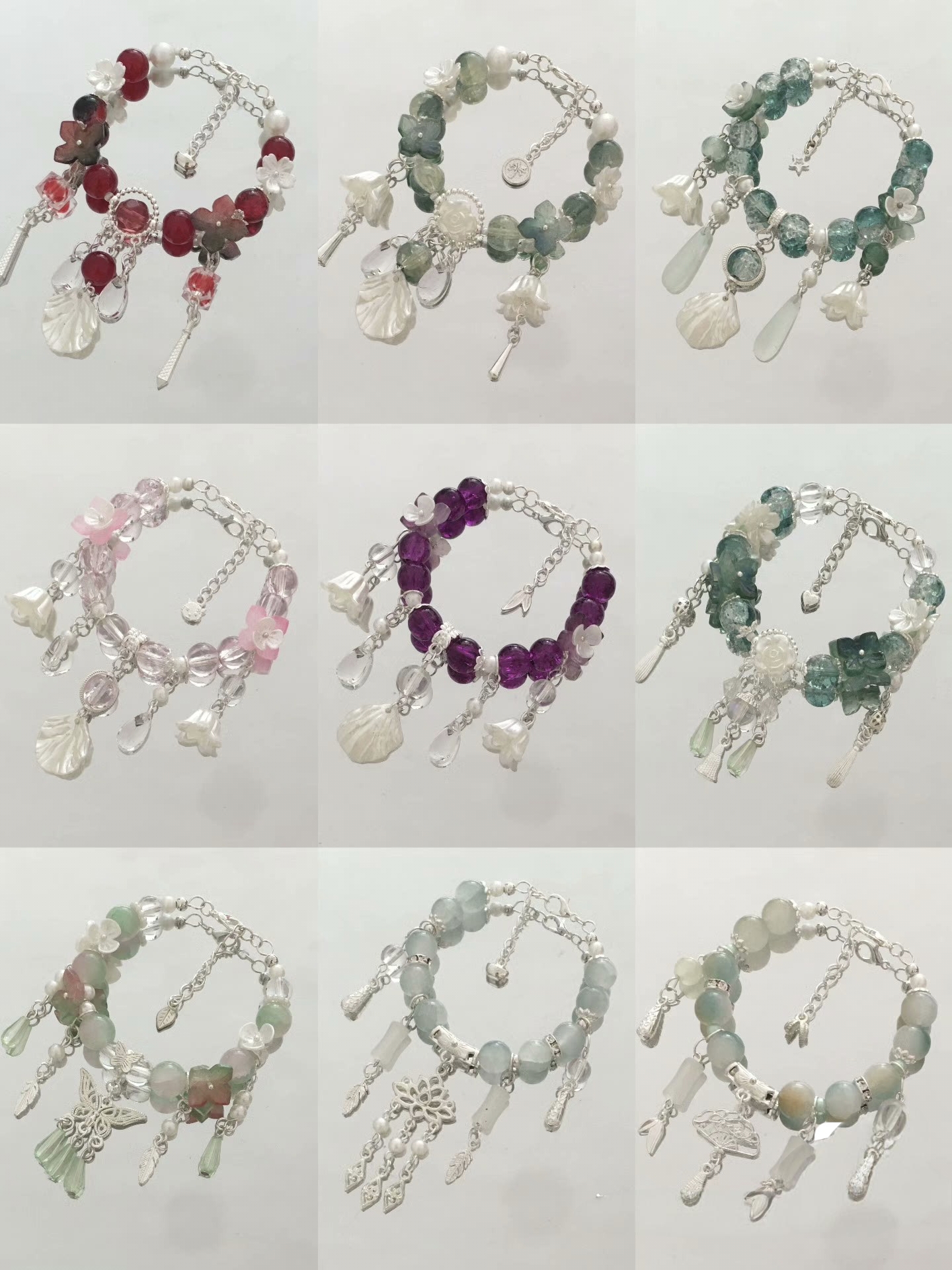 合金琉璃手链 （单拍款）重工款记忆钢圈手链