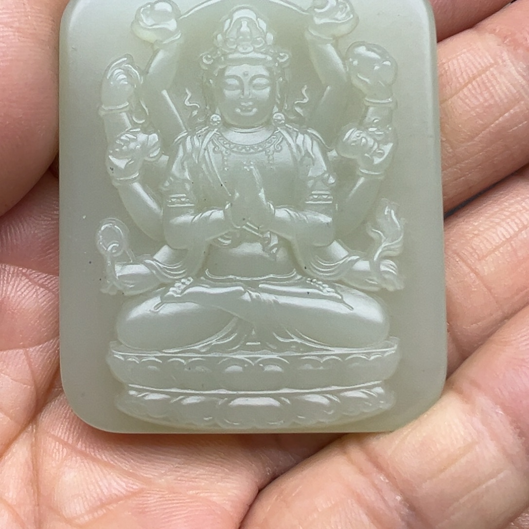 和田玉（糖玉）未镶嵌吊坠(不含链)