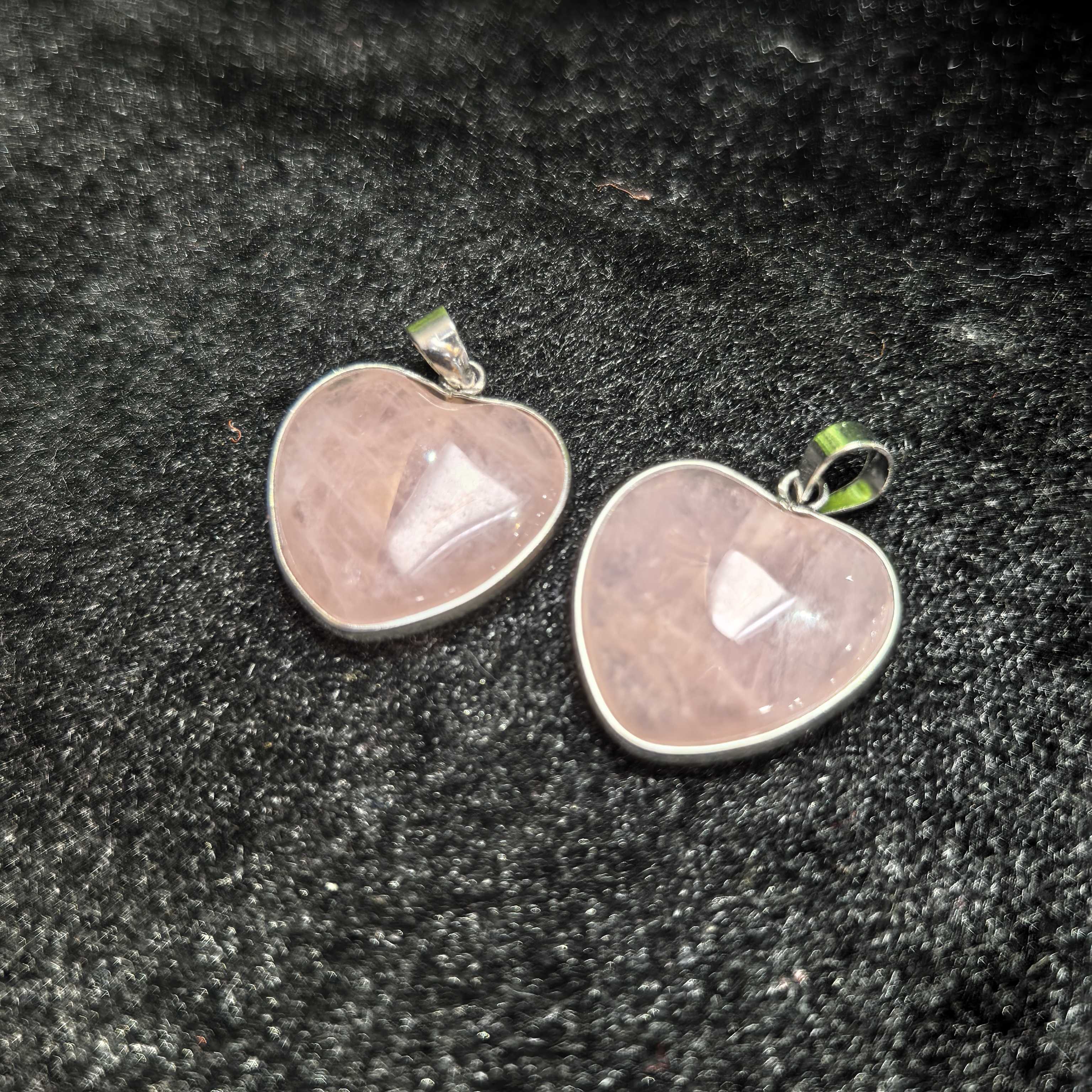 CT11107【任会长珠宝】星光粉黛爱心水晶吊坠-配绳-多样性只发一件