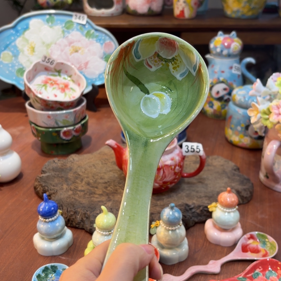 景德镇手绘高温釉下彩陶瓷茶具