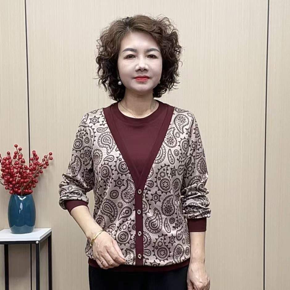 2025秋季遮肚显瘦宽松洋气休闲百搭气质减龄长袖女装时尚妈妈装