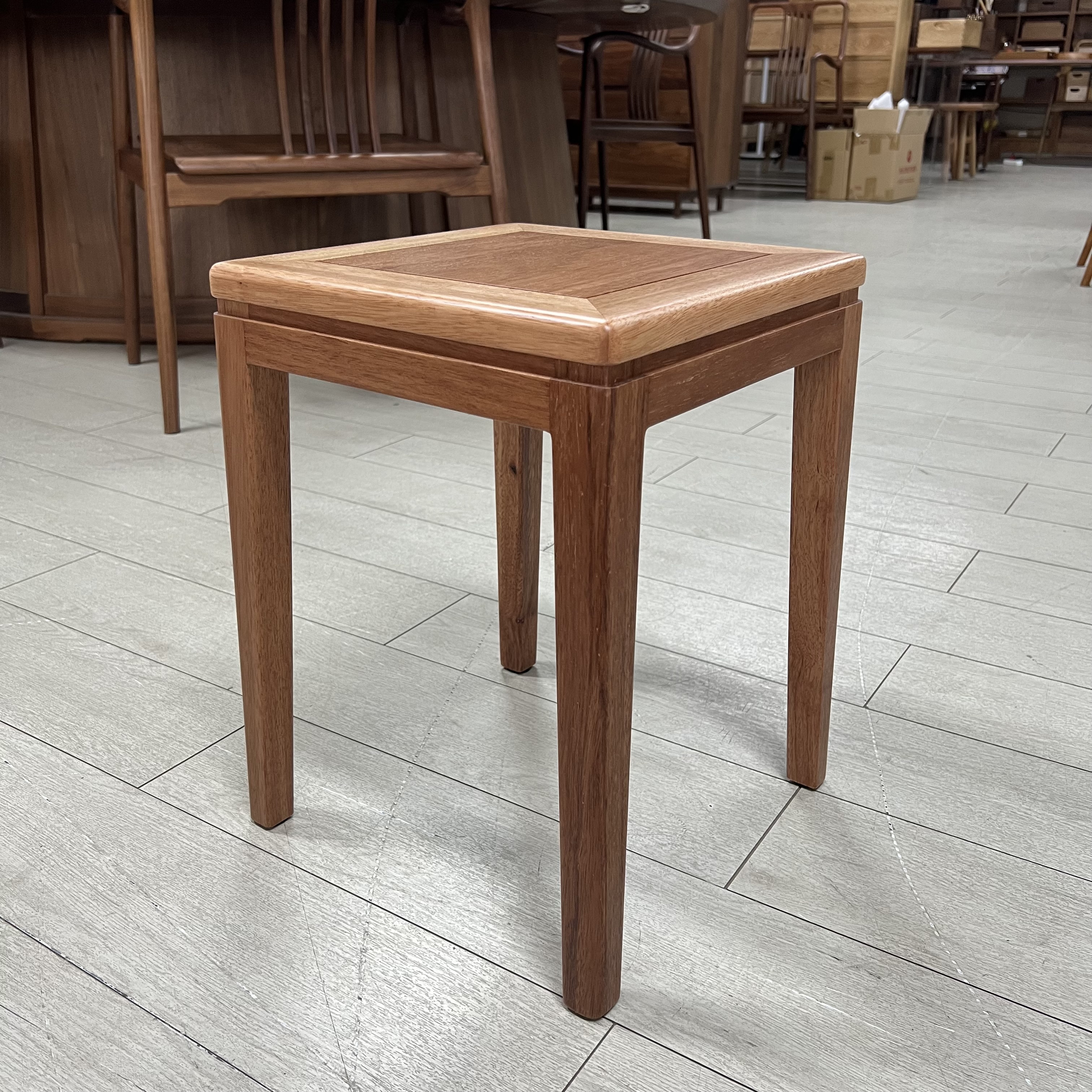 （直播福利）新品唐木四方凳32*32*45高方形实木餐椅餐凳