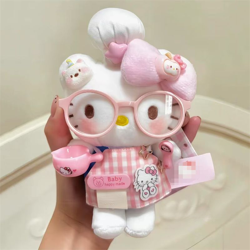 可爱小厨娘Kitty猫咪包包挂件少女毛绒公仔玩偶挂饰钥匙扣礼物CTI