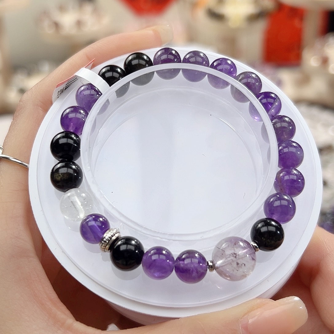 水晶手链未镶嵌水晶手串8m m