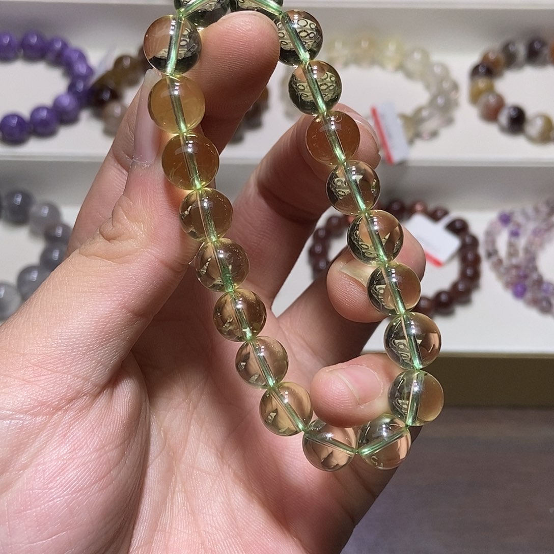 水晶未镶嵌手链竹叶青9.9