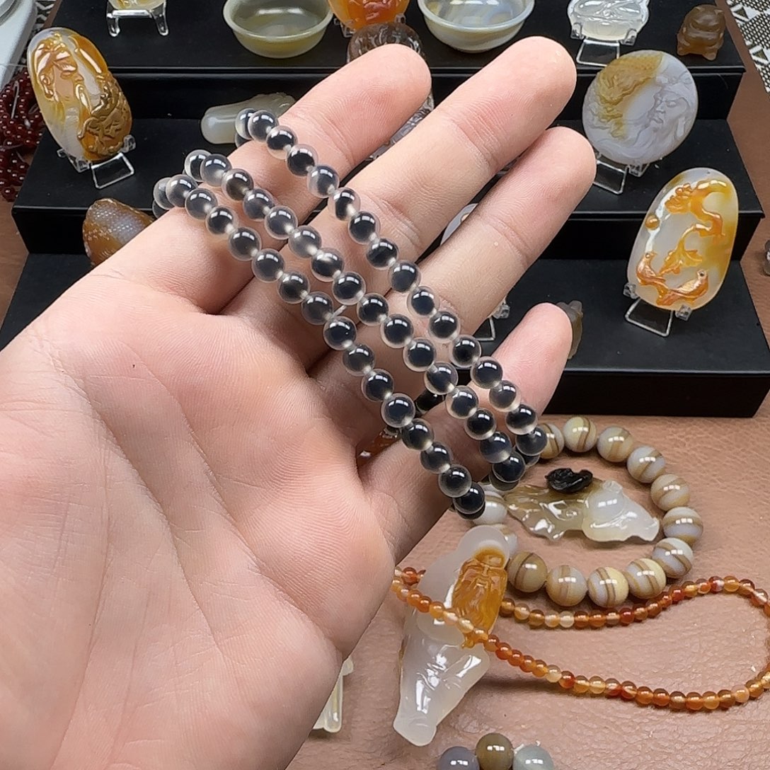 玛瑙/玉髓未镶嵌颈饰