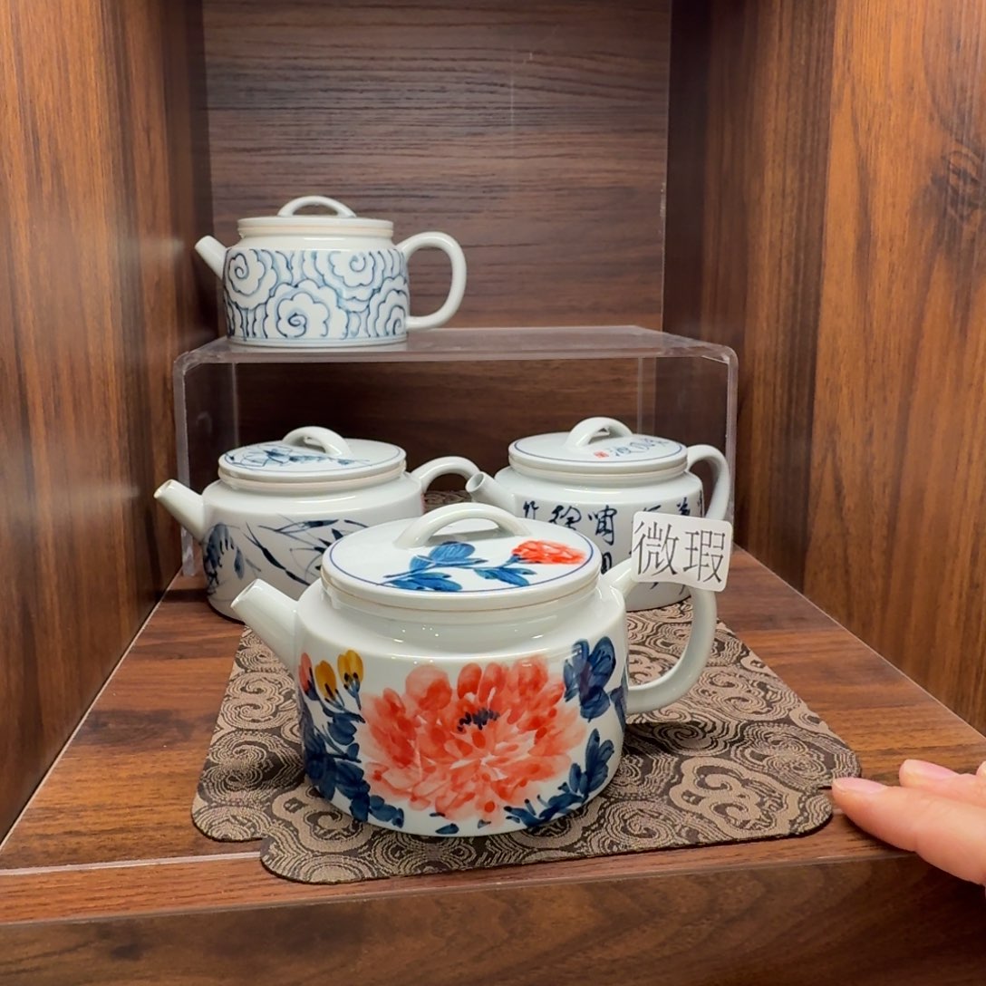 釉下彩纯手绘微瑕